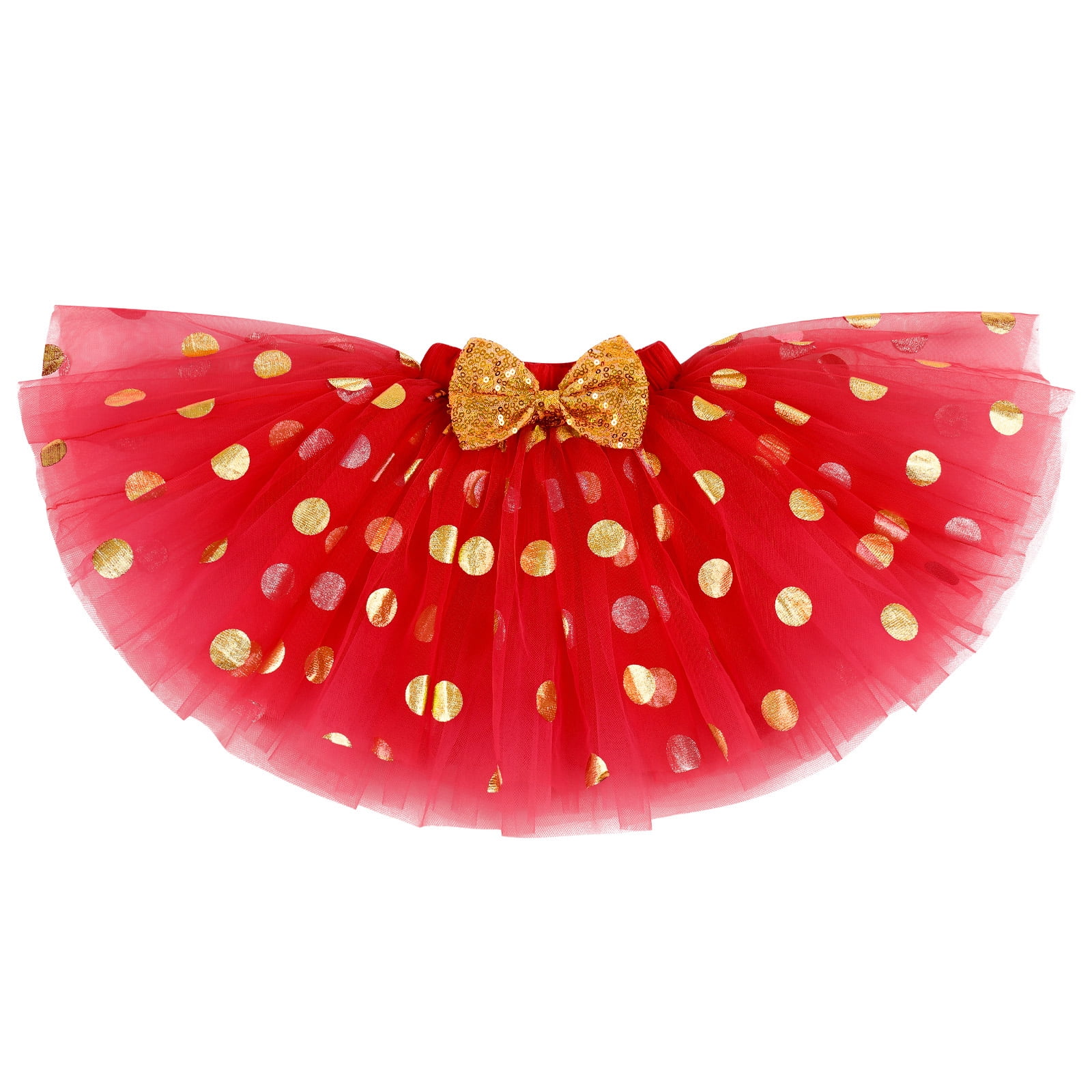 IBTOM CASTLE Toddler Girls 1st 2nd 3rd Birthday Outfit Princess Polka Dots Ruffle Tutu Skirt Mouse Headband Cake Smash Party Clothes Set 2 Years Black + Red