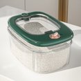 thumbnail image 4 of Guardoinrt Restaurant Timed Fresh Rice Bucket Easy To Store Doesn T Up Space Time Keeping Press Rice Bucket green 5kg, 4 of 6