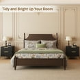 thumbnail image 5 of Behost Black Nightstand for Bedroom Living Room,Modern 2 Drawer Nightstand Bedside Table with Storage, 5 of 10