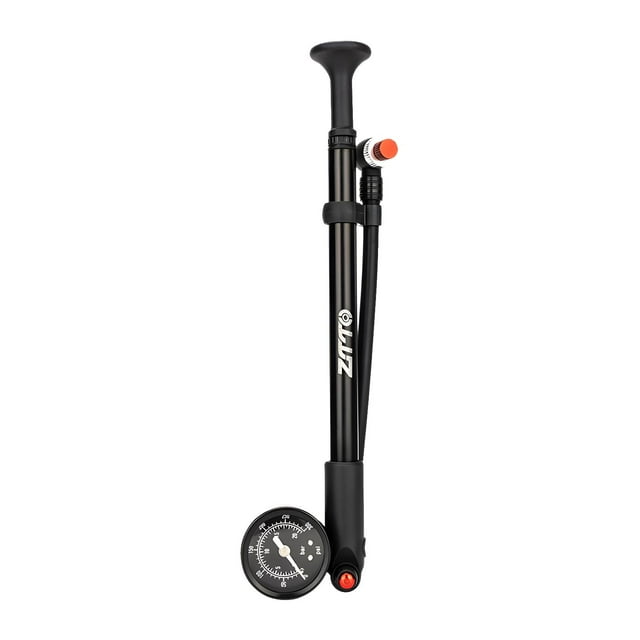 Bomba de aire de alta presión para amortiguadores de bicicleta de montaña, bomba de aire para amortiguadores de horquilla y bicicleta con manómetro de
