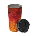 thumbnail image 2 of Fotbe Autumn Leaf Printed Insulated Travel Coffee Mug Spill Proof Leak Proof Stainless Steel Coffee Tumbler Reusable Coffee Cups with Lids Thermos, 2 of 8