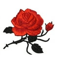 thumbnail image 5 of LABSERRON Diy Red Rose Embroidery Sewing Patch 3.3x3.1x0.04In for Fabric Appliqué 2Pcs, 5 of 6