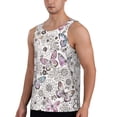 thumbnail image 2 of Haiem Vintage Butterflies Men Workout Tank Top Gym Bodybuilding Sleeveless Muscle T Shirts Athletic Tank Breathable Workout Shirt-3X-Large, 2 of 9