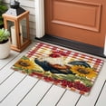 thumbnail image 4 of Rooster Chicken 2x3 Area Rugs for Living Room, Sunflower Watercolor Art Vintage Farm Non Slip Floor Mat Washable Low-Profile Indoor Carpet for Bedroom, Dining Room, Bathroom, 4 of 9