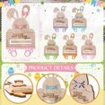 thumbnail image 2 of 10 Pcs Easter Bunny Money Holder for Cash Gift Wooden Rabbit Gift Cards Cash Holder for Basket Stuffers Easter Holiday Hunting Money Tree Ornaments Table Centerpiece Decorations, 2 of 6