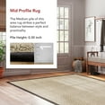 thumbnail image 4 of nuLOOM Hesse Checker Weave Seagrass Indoor/Outdoor Area Rug, 2' 6" x 12', Runner, Hesse Black, 4 of 8