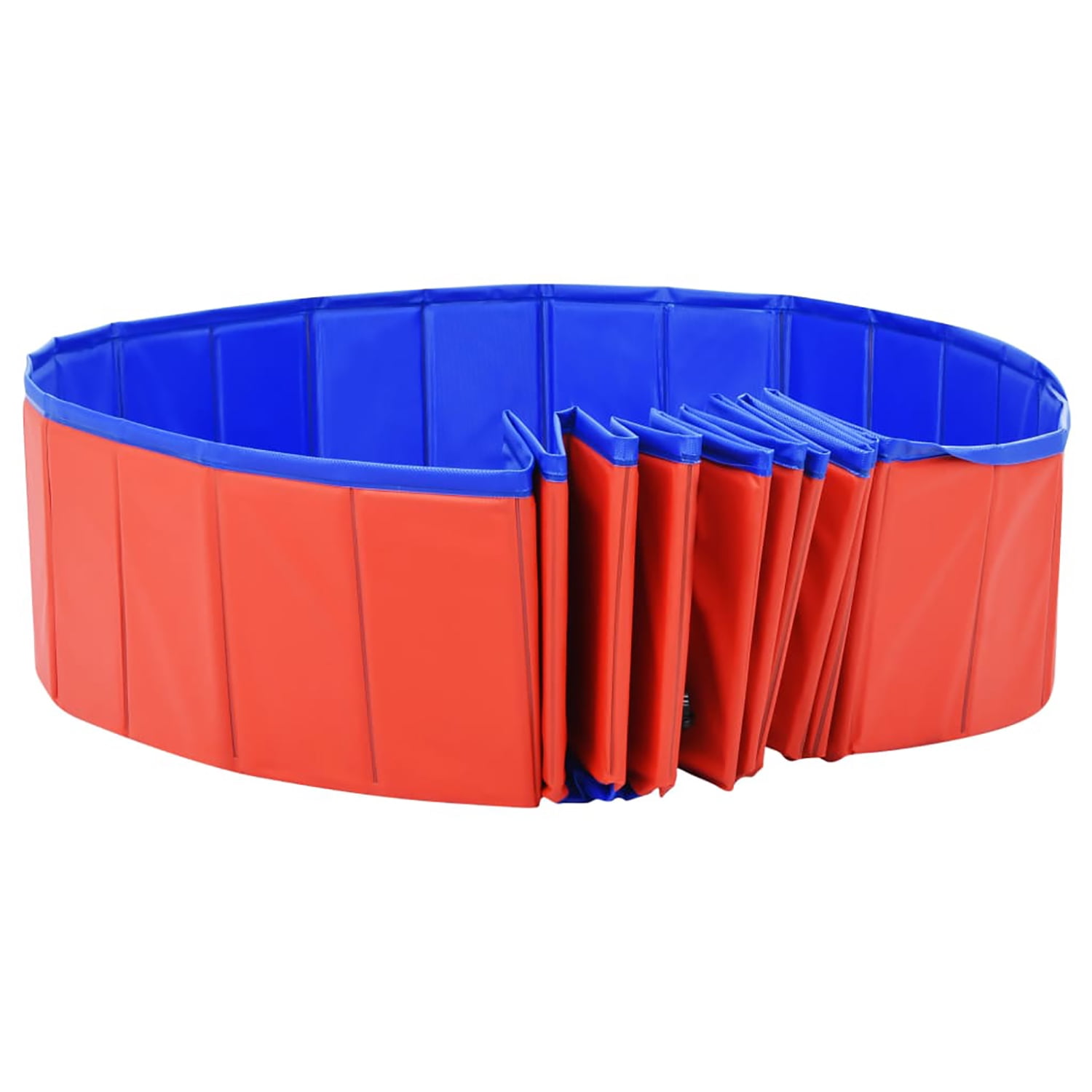 Pefilos 118.1" Foldable Dog Swimming Pool Large, Medium, Small Sizes, PVC Pet Pool for Outdoor, Red Pefilos 118.1" Foldable Dog Swimming Pool Large, Medium, Small Sizes, PVC Pet Pool for Outdoor, Red