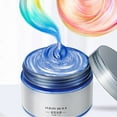 thumbnail image 4 of Hair Wax Color Dye Styling Mud Natural Hairstyle Pomade Washable Temporary Party Cosplay,Purple Hair Dye, 4 of 8