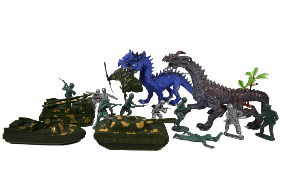 27 Piece Dragon Army Men Battle Army Tank Helicopter Boat Missile Transport TOYD3