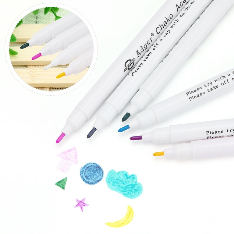 12pcs White Color Disappearing Ink Marking Pen, Water Erasable Marker Gel  Pen, Auto Vanishing Mark Pen, Professional Sewing Tools Kit for cloth
