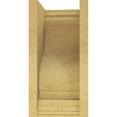 thumbnail image 4 of 7"W x 7"D x 14"H Wide Scroll Rough Cedar Woodgrain TimberThane Corbel, Primed Tan, 4 of 6