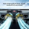 thumbnail image 2 of Baohd Plastic Automotive Cooling Fan 10W Portable Removable Cable Power Double Head Adjustable 360 Degree Home Dashboard Fans 12V Car, 2 of 6