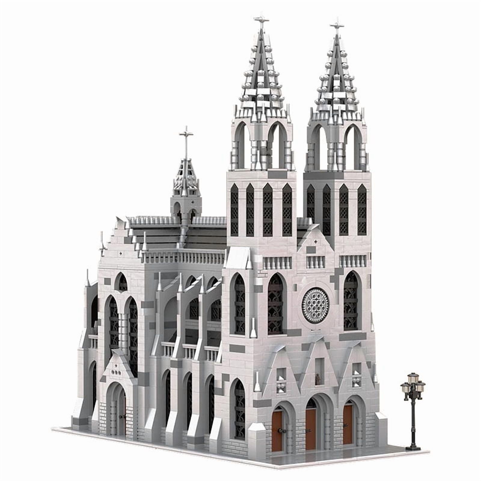 Gothic Cathedral Modular Building Blocks Set City MOC DIY Model Bricks Toys Gift