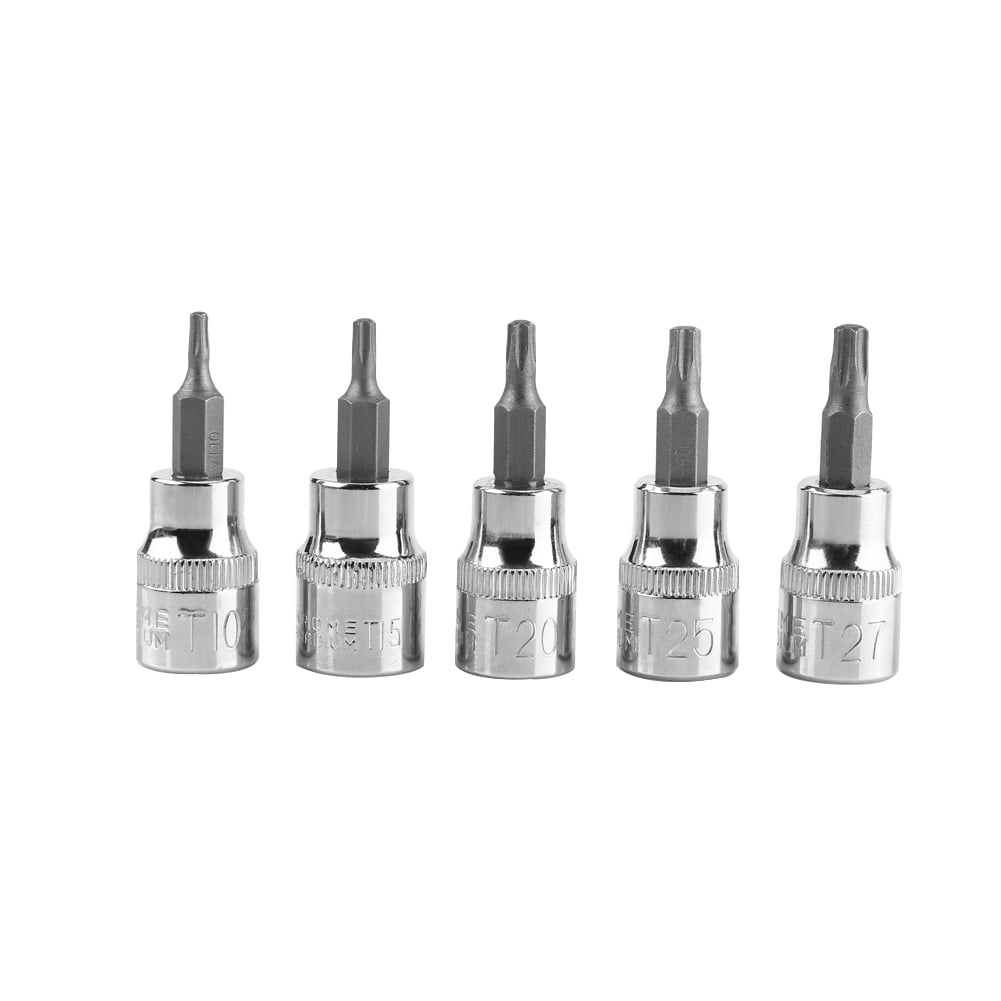 Details about   10PC SET SAE HEX BIT SOCKETS 3/8" & 1/2" DRIVE CR-V HEAT-TREATED DRIVERS CASE