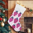 thumbnail image 5 of GZHJMY Strawberry Christmas Stocking, Personalized Large Candy Stocking Hanging Gift, Xmas Stockings Decoration for Family Holiday Party Ornaments Decor Fireplace, 5 of 7