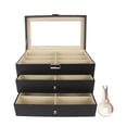 thumbnail image 2 of Eyeglasses Storage Box, Sunglasses Storage Drawer 18 Slots  For Men For Office, 2 of 8