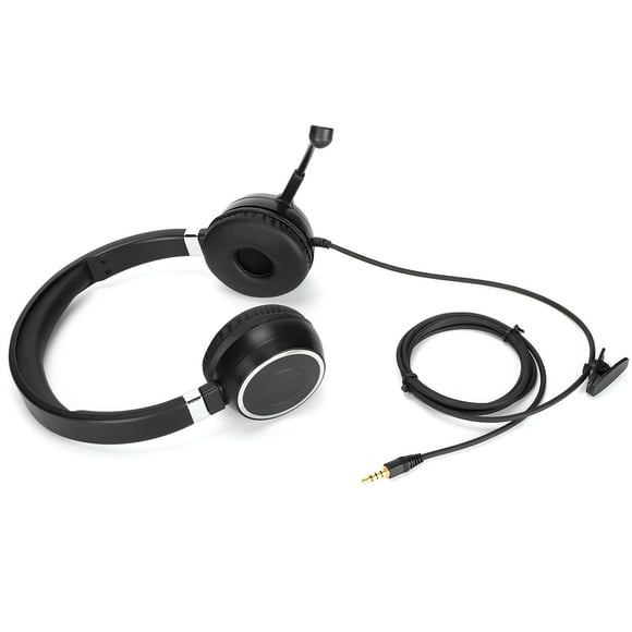Binaural Headset, Adjustable Headband Communication Headset Clear Sound For Communication For Office