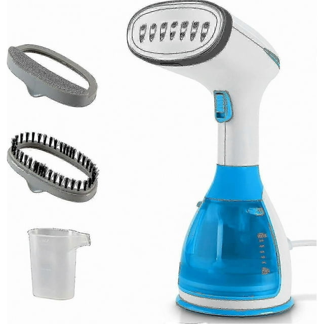Portable Fabric Steamer 1500W with 280ml Tank for Quick Heating and Vertical Use on Clothes