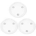 thumbnail image 6 of UPKOCH Candle Holder Plates 3Pcs 3.9In Round Glass Elegant, 6 of 8