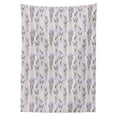 thumbnail image 3 of Ambesonne Lavender Tablecloth Rectangular Table Cover, Stripes and Flowers, 60"x84", Purple, 3 of 4