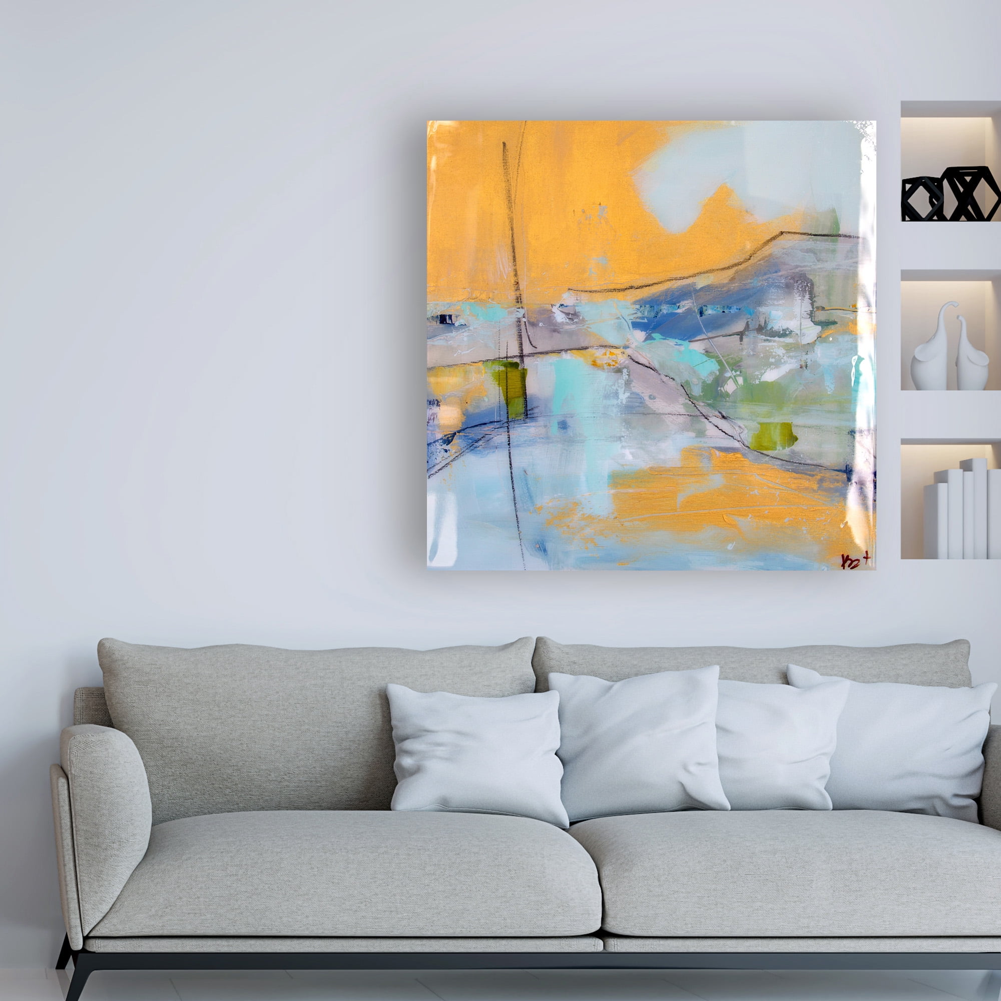 Trademark Fine Art 'Gold Hills' Canvas Art by Kym De Los Reyes