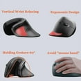 thumbnail image 4 of Right Hand Vertical Mouse Ergonomic Gaming Mouse USB Optical Wrist Healthy Mice Mause For PC, 4 of 9