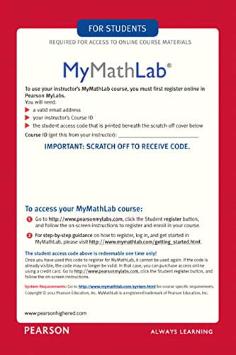 prepaid access code for mymathlab