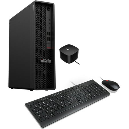 Lenovo ThinkStation P340 SFF Home/Business Mini Desktop (Intel i7-10700 8-Core  NVIDIA T1000  16GB RAM  256GB PCIe SSD + 1TB HDD (3.5)  USB 3.2  Win 11 Pro) with 120W G4 Dock