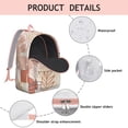 thumbnail image 4 of Vintage Bohemian Print Backpack for Adults, Large Capacity Boho Style Bookbag with Front Pocket, School Backpack for Students, Commute Travel College, Great Gift, 4 of 5