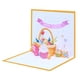 thumbnail image 1 of Tarjetas de felicitación de Pascua en 3D, tarjeta de felicitación de cumpleaños con los mejores deseos, tarjeta de Pascua emergente en 3D. Oro, 1 of 9