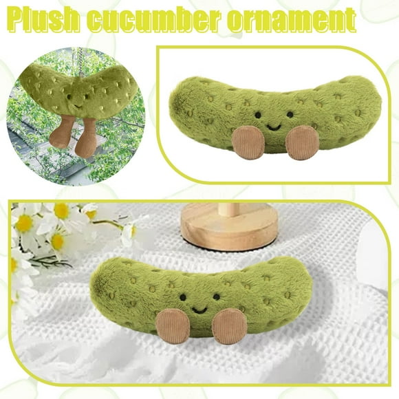 NAOJIE Adorable Pickle Peluche Concombre Plante en Peluche avec Visage Souriant Cadeaux Idéaux pour Tout Amateur de Pickle 5,1 Po,Pickle Peluche,Pickle Peluche