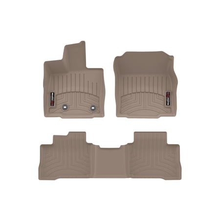 WeatherTech Custom Fit FloorLiners compatible with 2026-2026 Toyota RAV4 - 1st & 2nd Row, Tan