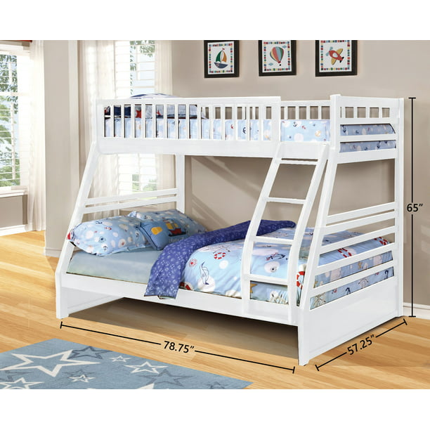 Ephram Convertible Twin Over Full Bunk, Bunk Bed With Trundle Included