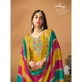 thumbnail image 4 of Custom Made Bollywood Pakistani Kurta Pant Dupatta Set Wedding Wear Kurti Pant Set Top Combo, 4 of 5