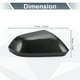 thumbnail image 3 of Reemplazo de tapa de espejo retrovisor izquierdo y derecho para automóvil Unique Bargains para Lincoln MKZ 2013-2017 1 juego de fibra de carbono negra, 3 of 6