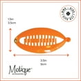 thumbnail image 5 of Motique Accessories Set of Three 3.5 inch Mini Banana Clip Hair Clincher - Orange Red Yellow, 5 of 5