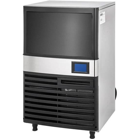 Ice Cube Maker Machine 155lbs (70kg) Per/24 HR Commercial Microcomputer LCD-control Panel