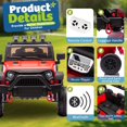 thumbnail image 7 of Okybaby 24V Kids Ride on Truck Car with Parents Remote,400W Motor, Electric Power Ride on Toy Car with High Chassis, Four-wheel Suspension, LED Light,USB,Bluetooth,MP3 for Kids Aged 3+,Red, 7 of 7