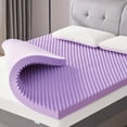 thumbnail image 4 of Egg Crate Memory Foam Mattress Topper, Comfortable, Breathable & Stain-Resistant, All Mattress Sizes, 1.5-4In Thick, 4 of 13