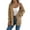Khaki, variant on Open Front Cardigan - Women's Oversized Long Sleeve Knit Sweater, Fashion Cutout Detail Cover-Up | Baberdicy | Women's Long Sleeve Cable Knit Cardigan Sweaters Oversized Open (Black | L)