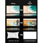 AWOL VISION 180-inch Projector Screen Fixed Frame, 1.3 dB Peak Gain, The Perfect Combo with LTV-2500, 80% Picture Quality Improved, 4K / 8K Ultra HD, Active 3D Wall Mount Projector Screen