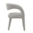 thumbnail image 3 of Side Dining Chair, Taupe Gray, Fabric, Kitchen Cafe Bistro Hospitality Restaurant, Modern Contemporary HB35943, 3 of 10