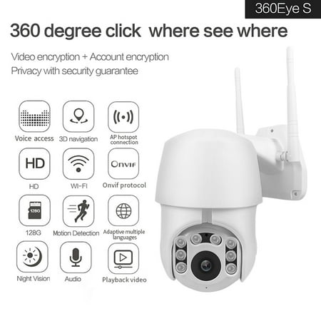 HD 1080P Wireless IP Camera Cloud storage Home Security Camera Surveillance Camera WI-FI Camera IR Night Vision CCTV Camera Outdoor waterproof + 32TF Card