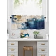 thumbnail image 5 of Valances for Windows Abstract Graffiti Rod Pocket Cafe Window Treatments Valance Curtains for Kitchen Bathroom Laundry Basement Windows 60"x18", 5 of 9