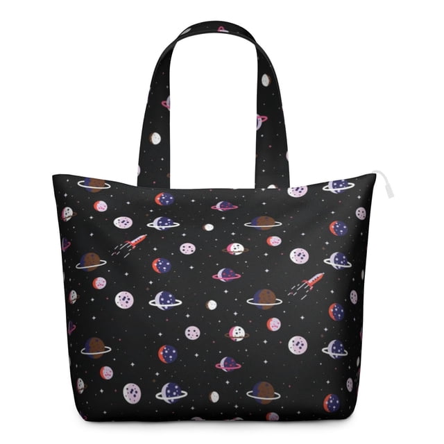 Weekender Bag with Starry Night Sky Celestial Moon Stars Design Multipurpose Travel Tote with Adjustable Strap, Lightweight Airplane Friendly for Short Trips
