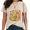 A-Apricot, variant on UNISHE Women Vintage Washed Mushroom Graphic Tees Botanical Forest Print T-Shirts Crewneck Streetwear Tops Blue, M