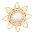 thumbnail image 1 of Rattan Wall Hanging Mirror, High Definition Innovative Rattan Mirror  For Dressing Flower, 1 of 8