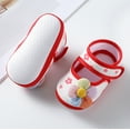thumbnail image 6 of Baby Girls Soft Toddler Shoes Toddler Walkers Shoes Colorful Flowers Princess Shoes Sandals Flat Walkers Shoes Summer Beach Shoes Red 0 Months-3 Months, 6 of 6