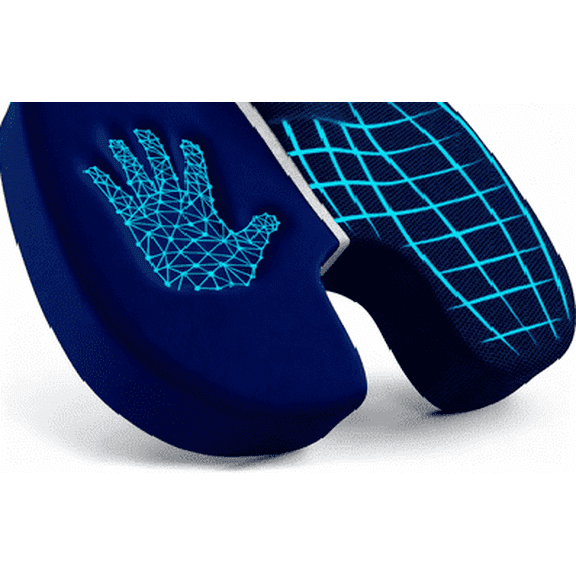 Blue Memory Foam Seat Cushion, 4" Thick Ergonomic Cushion for Office Chair Car Driver, Non-Slip Pain Relief Pad with Removable Cover,Memory Foam Coccyx Cushion for Office, Car & Wheelchair