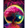 thumbnail image 1 of Hilo de bordar Eco-algodón completo 11CT Impreso Moon Tree Kit de punto de cruz Craft FLhrweasw Nuevo, 1 of 9